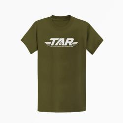 T-shirt Tir Sportif TAR Tir aux armes r&eacute;glementaires Embl&egrave;me Kaki / Blanc
