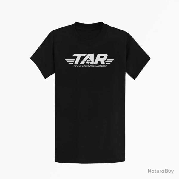T-shirt Tir Sportif TAR Tir aux armes r�glementaires Embl�me Noir