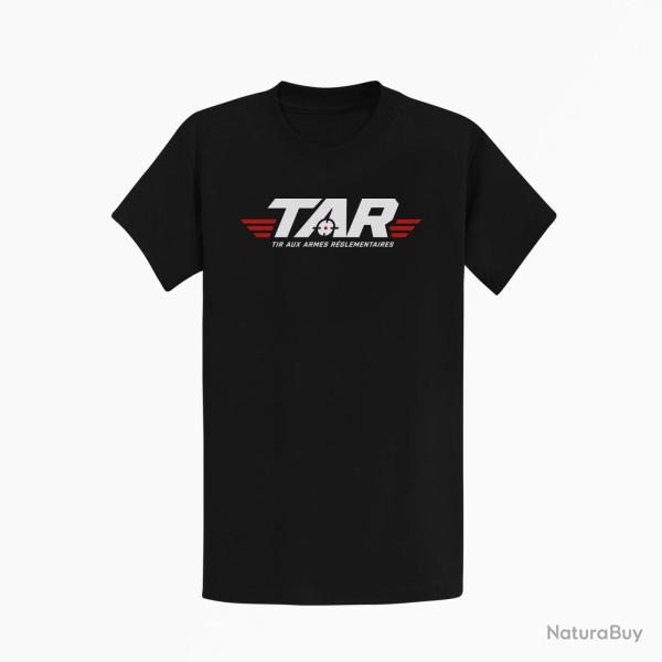 T-shirt Tir Sportif TAR Tir aux armes r�glementaires Embl�me Noir / Orange