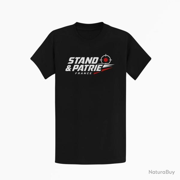 T-shirt Tir Sportif Stand et patrie France Noir / Orange