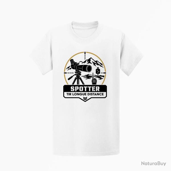 T-shirt Tir Sportif Spotter TLD Montagne Blanc / Orange