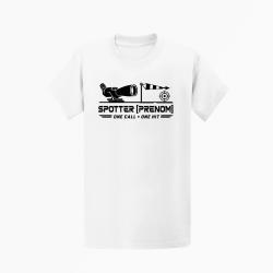T-shirt Tir Sportif Spotter personnalisable Blanc