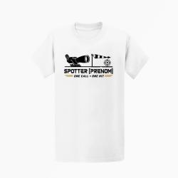 T-shirt Tir Sportif Spotter personnalisable Blanc / Orange