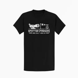 T-shirt Tir Sportif Spotter personnalisable Noir