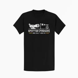 T-shirt Tir Sportif Spotter personnalisable Noir / Orange