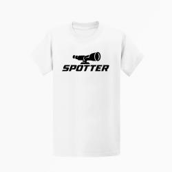 T-shirt Tir Sportif Spotter Longue-vue Blanc