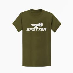 T-shirt Tir Sportif Spotter Longue-vue Kaki / Blanc