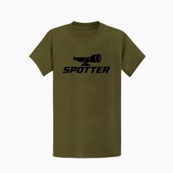 T-shirt Tir Sportif Spotter Longue-vue Kaki / Noir