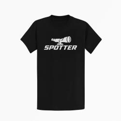 T-shirt Tir Sportif Spotter Longue-vue Noir