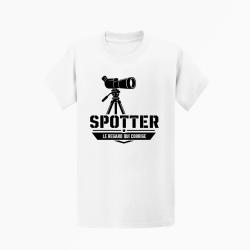 T-shirt Tir Sportif Spotter Le regard qui corrige Blanc