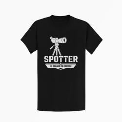 T-shirt Tir Sportif Spotter Le regard qui corrige Noir