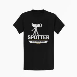 T-shirt Tir Sportif Spotter Le regard qui corrige Noir / Orange
