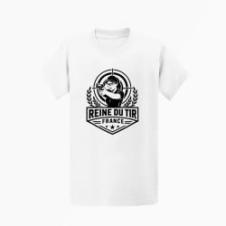 T-shirt Tir Sportif Reine du tir Blanc