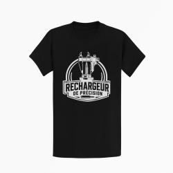 T-shirt Tir Sportif Rechargeur de pr&eacute;cision Noir