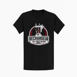 T-shirt Tir Sportif Rechargeur de pr&eacute;cision Noir / Orange