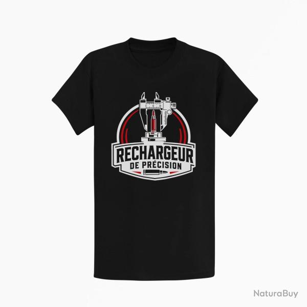 T-shirt Tir Sportif Rechargeur de pr�cision Noir / Orange