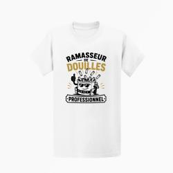 T-shirt Tir Sportif Ramasseur de douilles professionnel Blanc / Orange