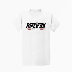 T-shirt Tir Sportif Precision Rifle 22 Rimfire Blanc / Orange