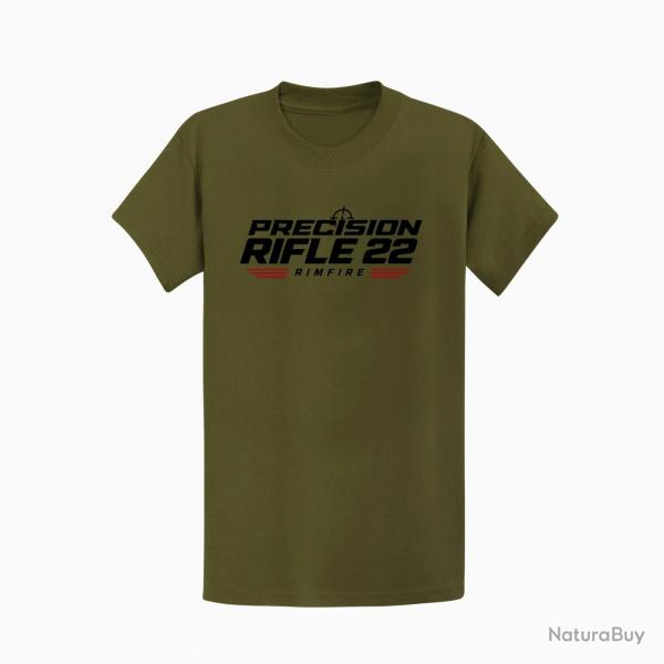 T-shirt Tir Sportif Precision Rifle 22 Rimfire Kaki / Orange