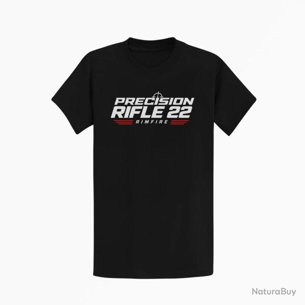 T-shirt Tir Sportif Precision Rifle 22 Rimfire Noir / Orange
