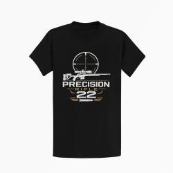 T-shirt Tir Sportif Precision Rifle 22 Cartouche Noir / Orange