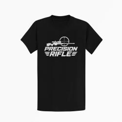 T-shirt Tir Sportif Precision Rifle Cible et carabine Noir
