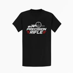 T-shirt Tir Sportif Precision Rifle Cible et carabine Noir / Orange