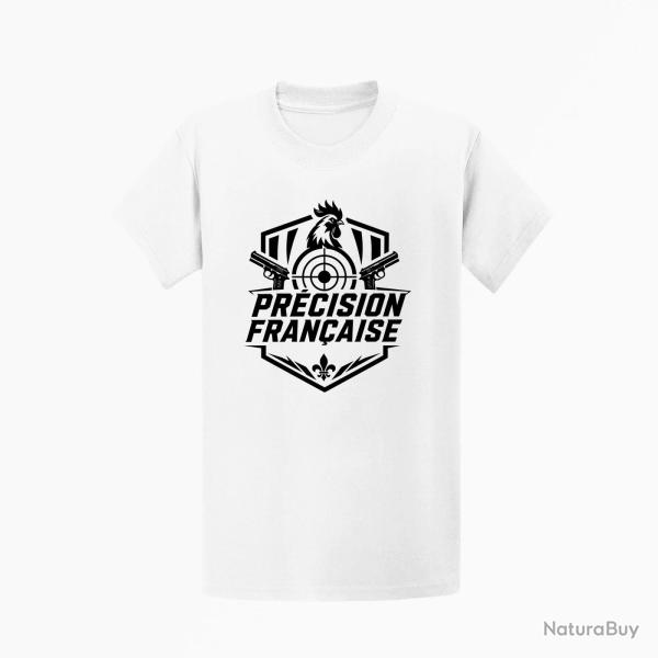 T-shirt Tir Sportif Pr�cision fran�aise Blanc