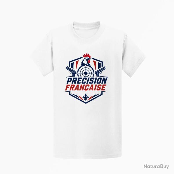 T-shirt Tir Sportif Pr�cision fran�aise Blanc / Orange