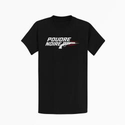 T-shirt Tir Sportif Poudre noire Typographie Noir / Orange