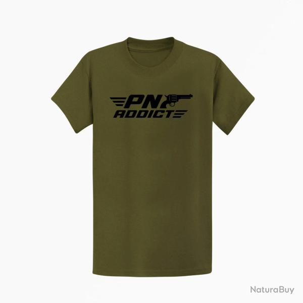 T-shirt Tir Sportif PN Addict Kaki / Noir