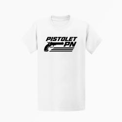 T-shirt Tir Sportif Pistolet PN Blanc