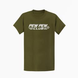 T-shirt Tir Sportif Pew Pew Club Kaki / Blanc