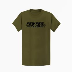 T-shirt Tir Sportif Pew Pew Club Kaki / Noir