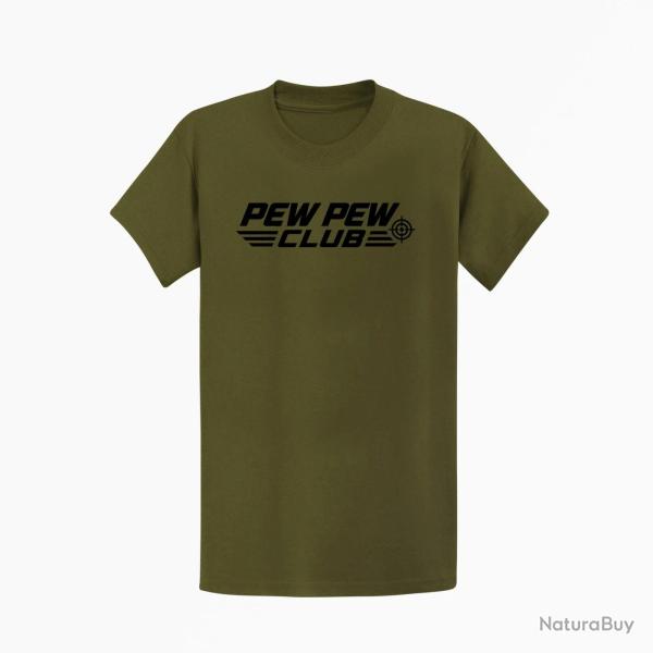 T-shirt Tir Sportif Pew Pew Club Kaki / Noir