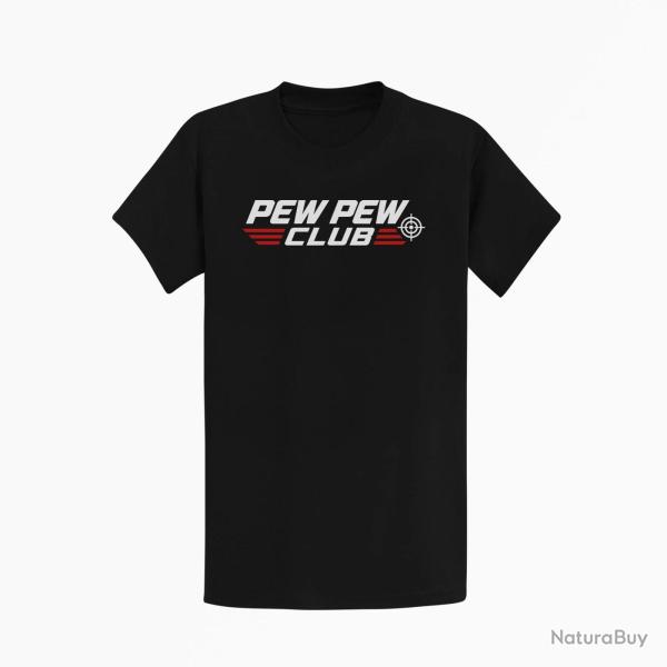 T-shirt Tir Sportif Pew Pew Club Noir / Orange