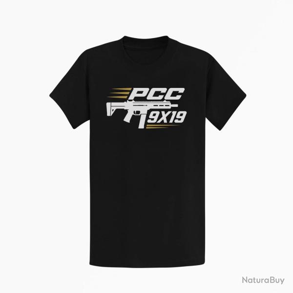 T-shirt Tir Sportif PCC 9�19 Noir / Orange