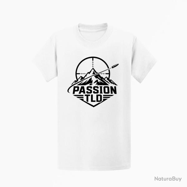T-shirt Tir Sportif Passion TLD Blanc
