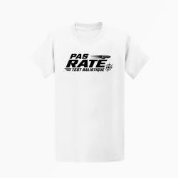 T-shirt Tir Sportif Pas rat&eacute; Test balistique Blanc