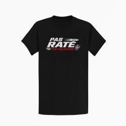 T-shirt Tir Sportif Pas rat&eacute; Test balistique Noir / Orange