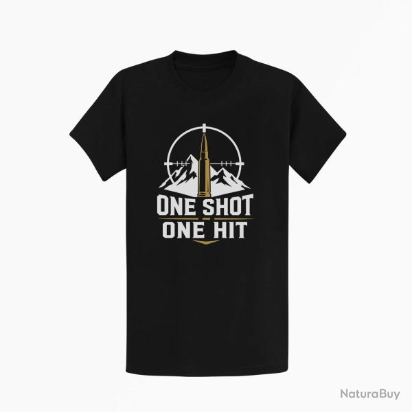 T-shirt Tir Sportif One Shot One Hit Cible montagne Noir / Orange