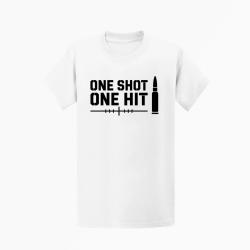T-shirt Tir Sportif One Shot One Hit Cartouche Blanc