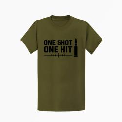 T-shirt Tir Sportif One Shot One Hit Cartouche Kaki / Noir