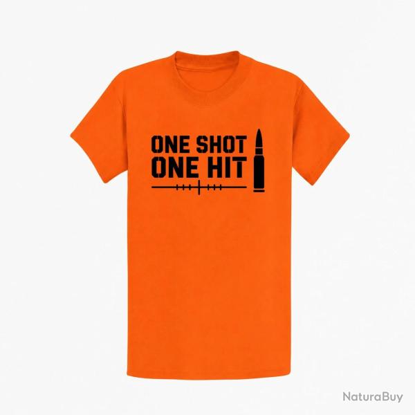T-shirt Tir Sportif One Shot One Hit Cartouche Orange