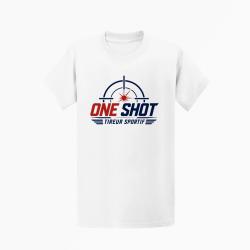 T-shirt Tir Sportif One Shot Tireur sportif Blanc / Orange