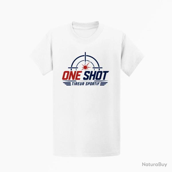 T-shirt Tir Sportif One Shot Tireur sportif Blanc / Orange