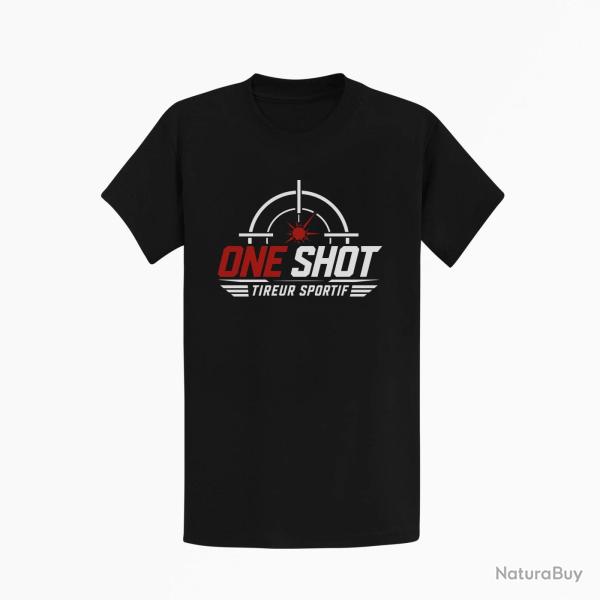 T-shirt Tir Sportif One Shot Tireur sportif Noir / Orange