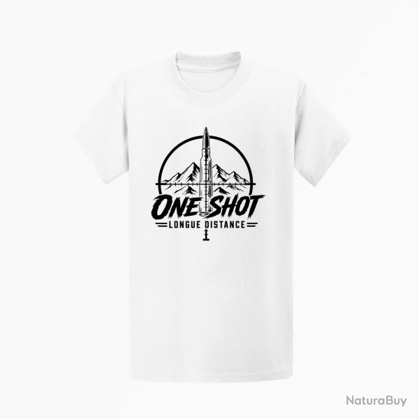 T-shirt Tir Sportif One Shot Blanc
