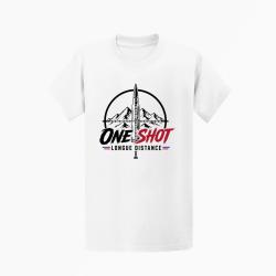 T-shirt Tir Sportif One Shot Blanc / Orange