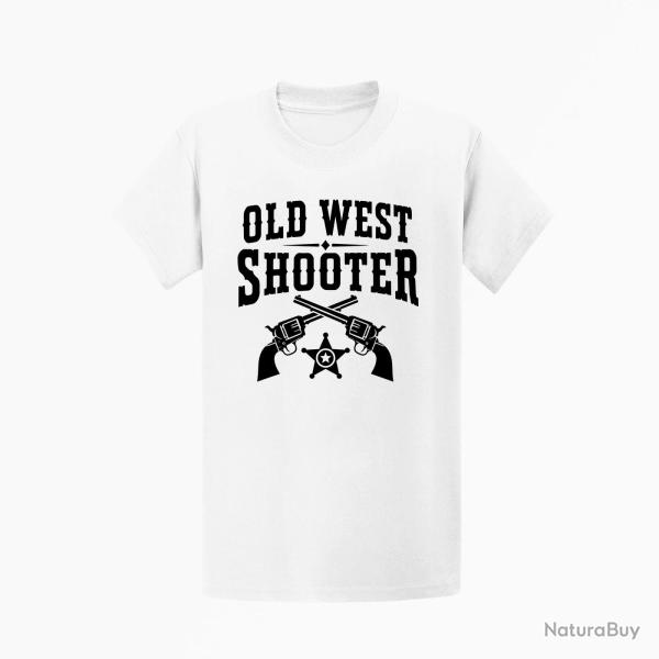 T-shirt Tir Sportif Old West Shooter Blanc